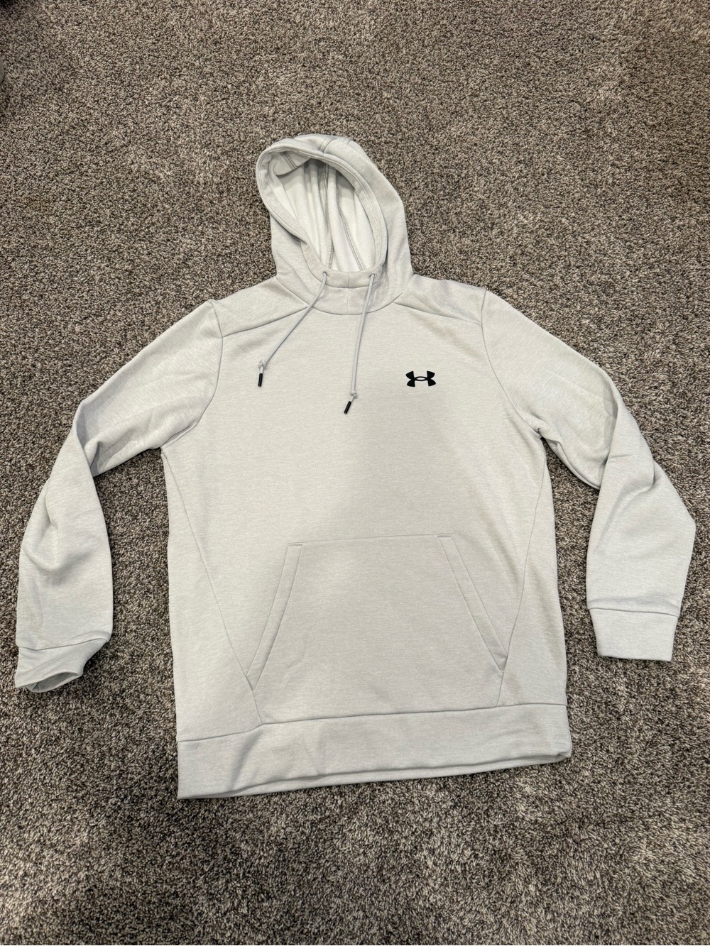 Under Armour Men’s Medium Gray Loose Fit Fleece Pullover Hoodie